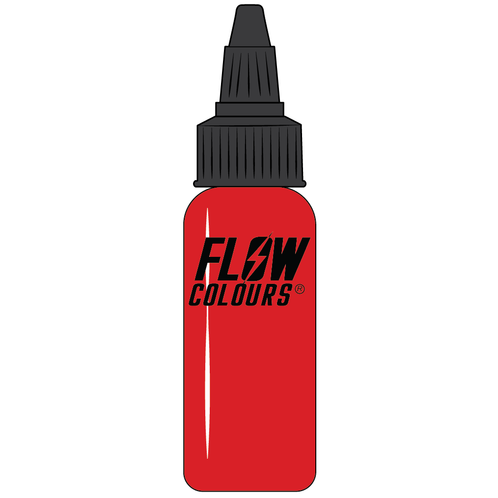 flowcolours tokyo red tattoo ink bottle